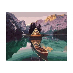 Alpine Chalet - Schilderen Op Nummer - 40 X 50 Cm