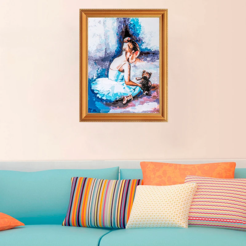 Ballerina - ITZ Schilderen Op Nummer 40 X 50 Cm - Afbeelding 3