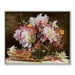 Bos Bloemen Met Kersen - Schipper 40 X 50 Cm