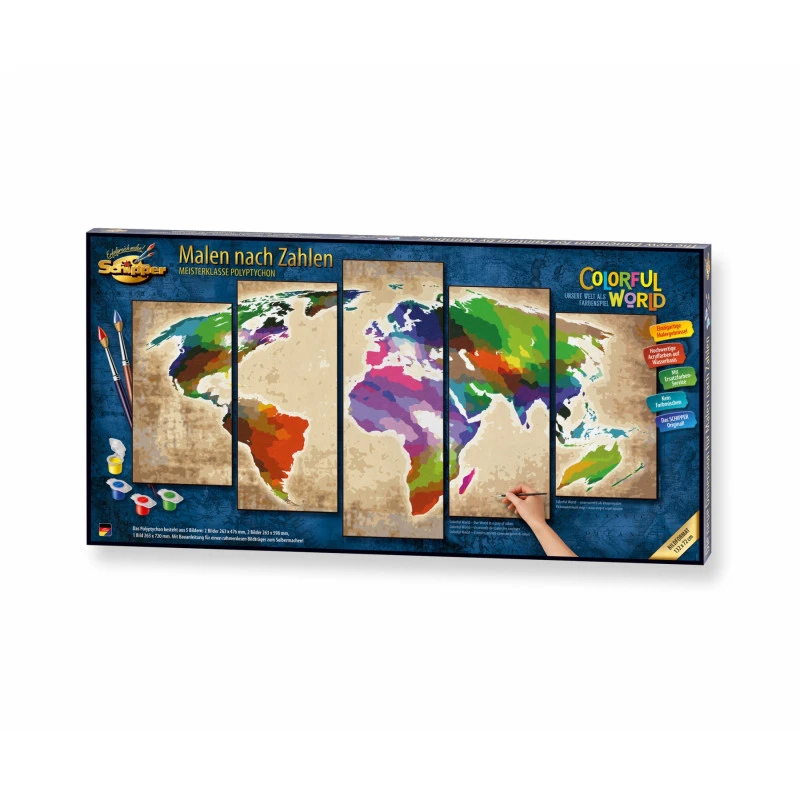 Colorful World - Schipper Vijfluik 72 X 132 Cm - Afbeelding 2