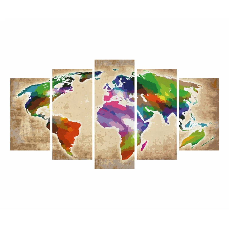 Colorful World - Schipper Vijfluik 72 X 132 Cm