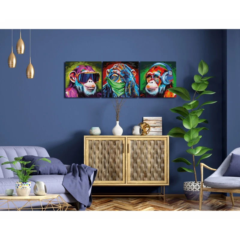 De 3 Apen - Schipper Dieluik 40 X 120 Cm - Afbeelding 3