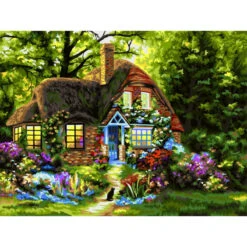 Fairytale House - Schilderen Op Nummer - 40 X 50 Cm