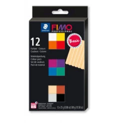 Fimo Professional Set Met 12 Halve Blokken Basic