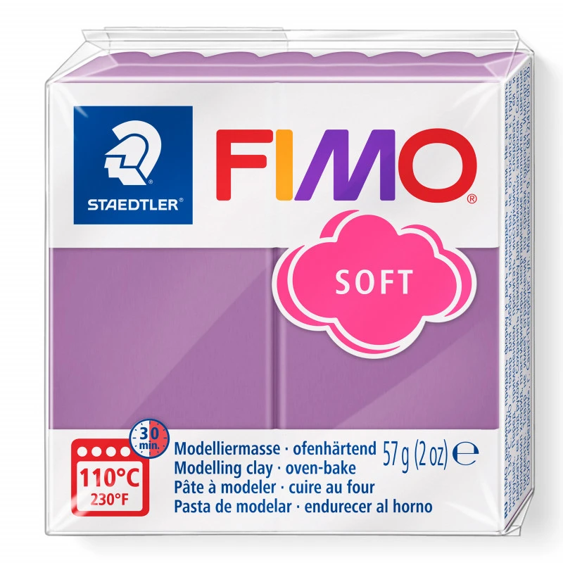 Fimo Soft Nr T60 Bosbessen Paars - Afbeelding 2