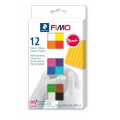FIMO Soft Set Met 12 Halve Blokken Basic