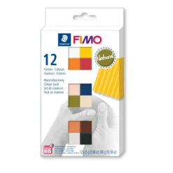 FIMO Soft Set Met 12 Halve Blokken Natural