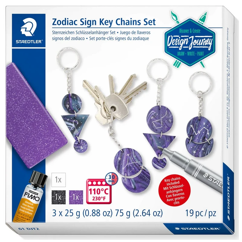 Fimo Sterrenbeeld Sleutelhanger Set