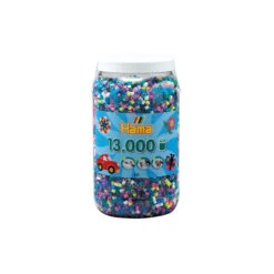 Hama 13.000 Strijkkralen In Pot Assorti