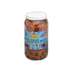 Hama 13.000 Strijkkralen In Pot Neon