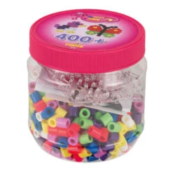 Hama Maxi Strijkkralen In Pot 400 Stuks (Roze)