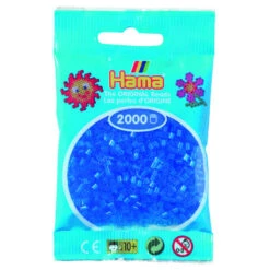 Hama Mini Kralen Kl 15 Blauw Doorzichtig