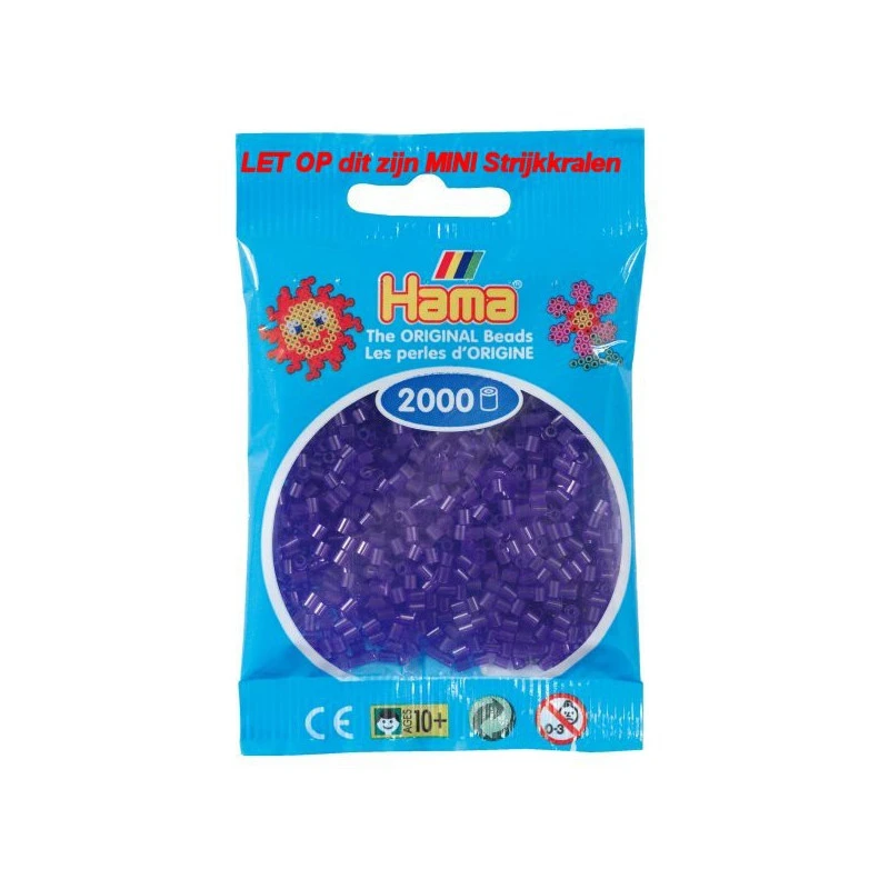 Hama Mini Kralen Kl 24 Paars Doorzichtig