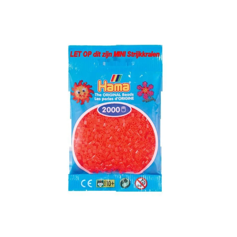 Hama Mini Kralen Kl 35 Rood Neon