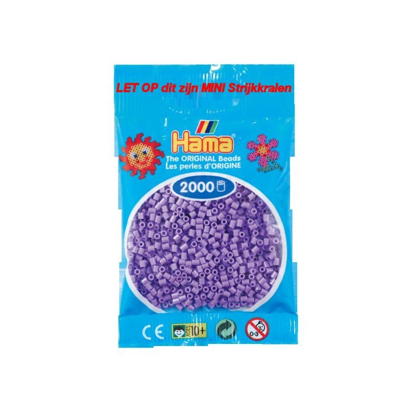 Hama Mini Kralen Kl 45 Paars Pastel
