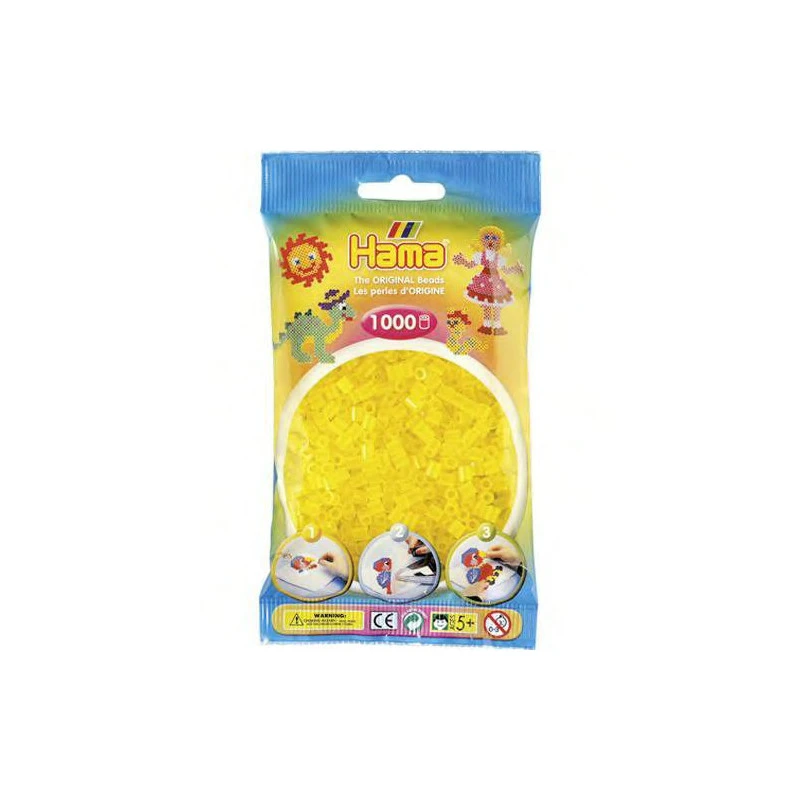 Hama Strijkkralen 14 Geel Doorzichtig