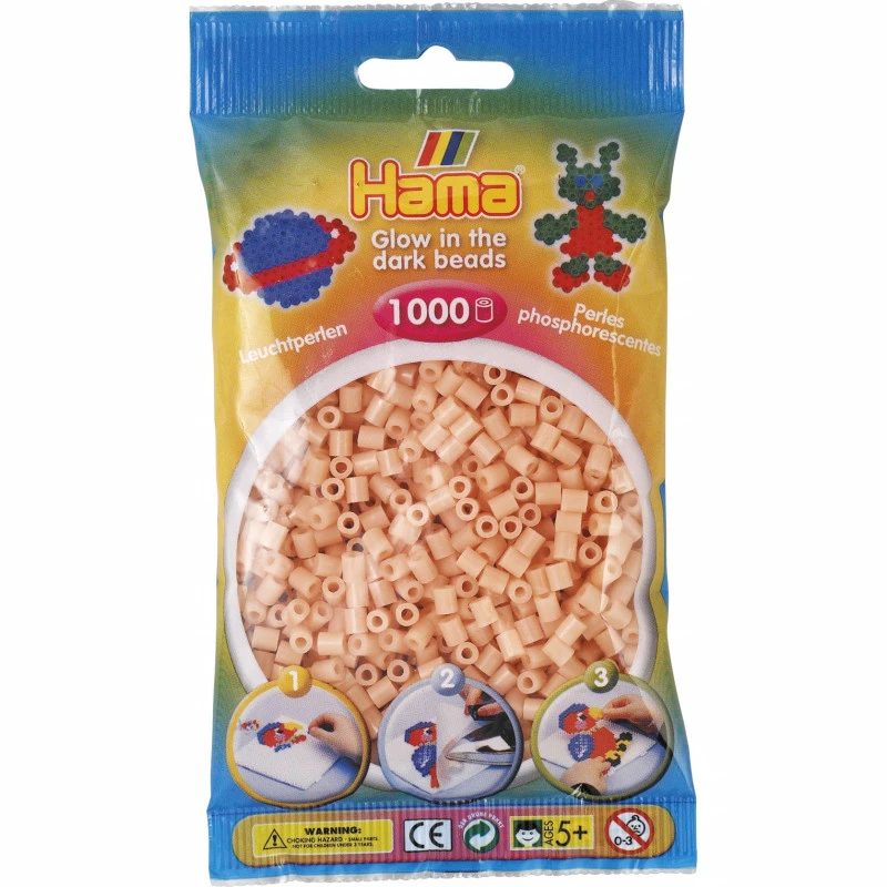 Hama Strijkkralen 56 Glow In The Dark Roze