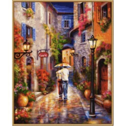 Het Romantisch Steegje - Schipper 40 X 50 Cm