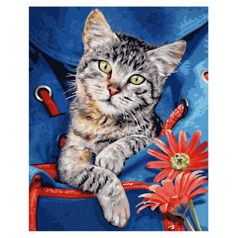 Kat In Rugzak - Schipper 24 X 30 Cm