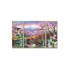 Kersenbloesems In Japan - Schipper Drieluik 50 X 80 Cm