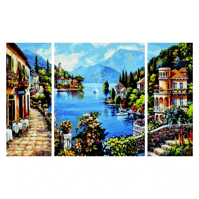 Lago Romantico - Schipper Drieluik 50 X 80 Cm