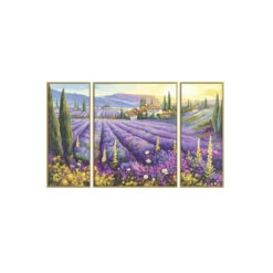 Lavendelvelden - Schipper Drieluik 50 X 80 Cm