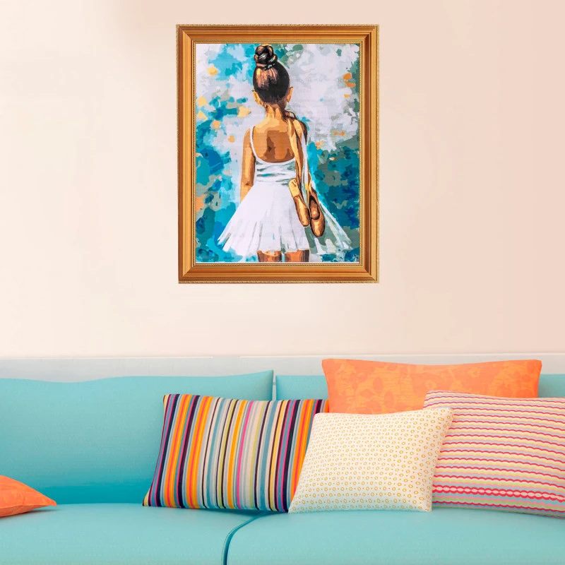Little Ballerina - ITZ Schilderen Op Nummer 40 X 50 Cm - Afbeelding 3