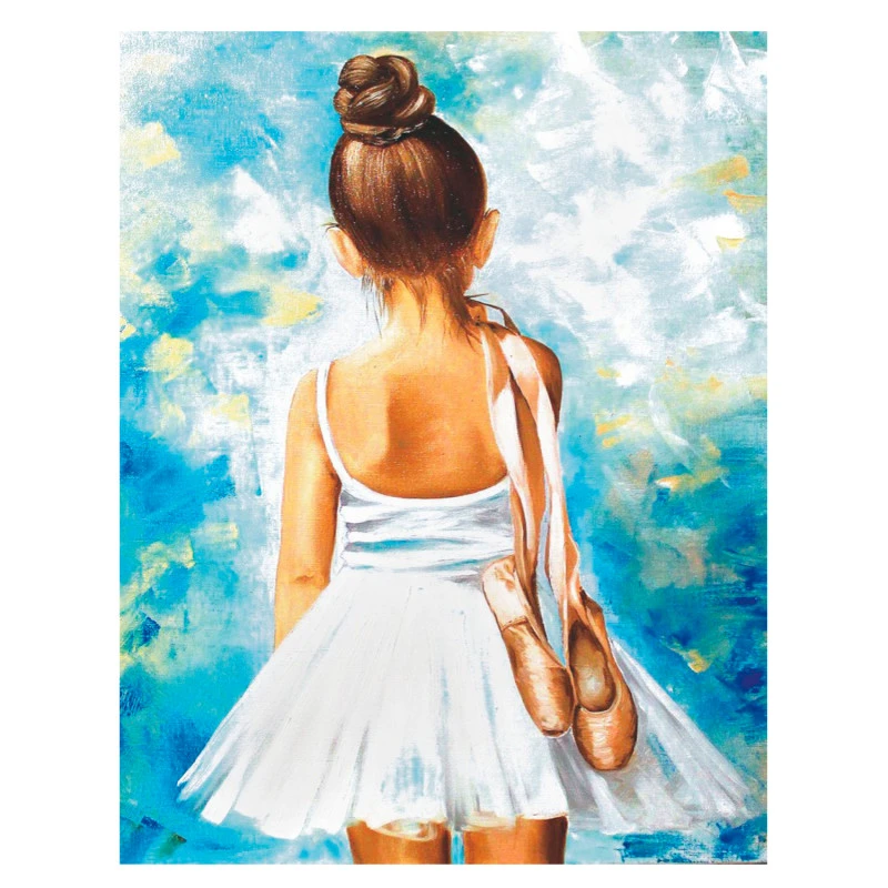 Little Ballerina - ITZ Schilderen Op Nummer 40 X 50 Cm