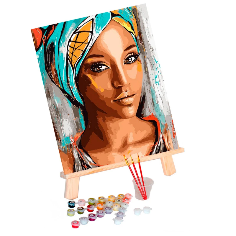 Oriental Beauty - ITZ Schilderen Op Nummer 40 X 50 Cm - Afbeelding 2