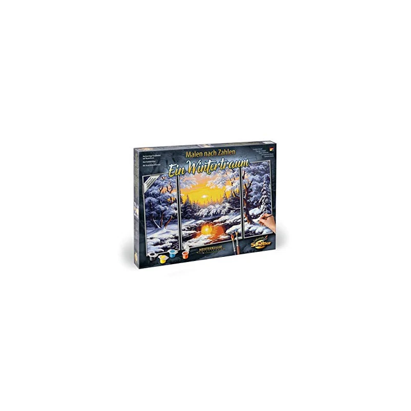Schilderen Op Nummer: Een Winterse Droom - Afbeelding 2