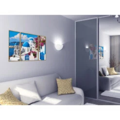 Santorini - Schipper Drieluik 50 X 80 Cm