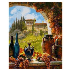 Wijn Uit Toscane - Schipper 40 X 50 Cm