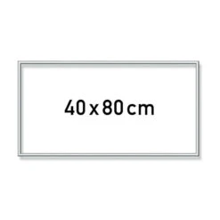 Zilverkl. Aluminium Lijst 40x80 Cm