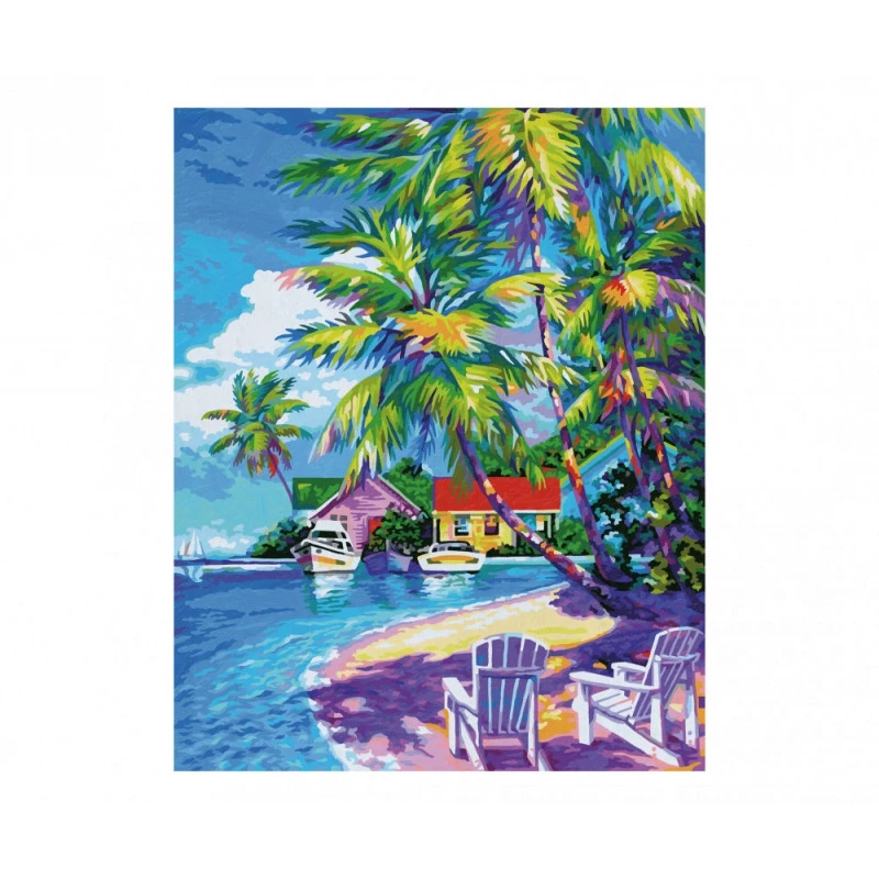 Zonnige Caraïbische Zee - Schipper 40 X 50 Cm - Afbeelding 2