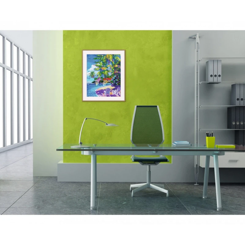 Zonnige Caraïbische Zee - Schipper 40 X 50 Cm