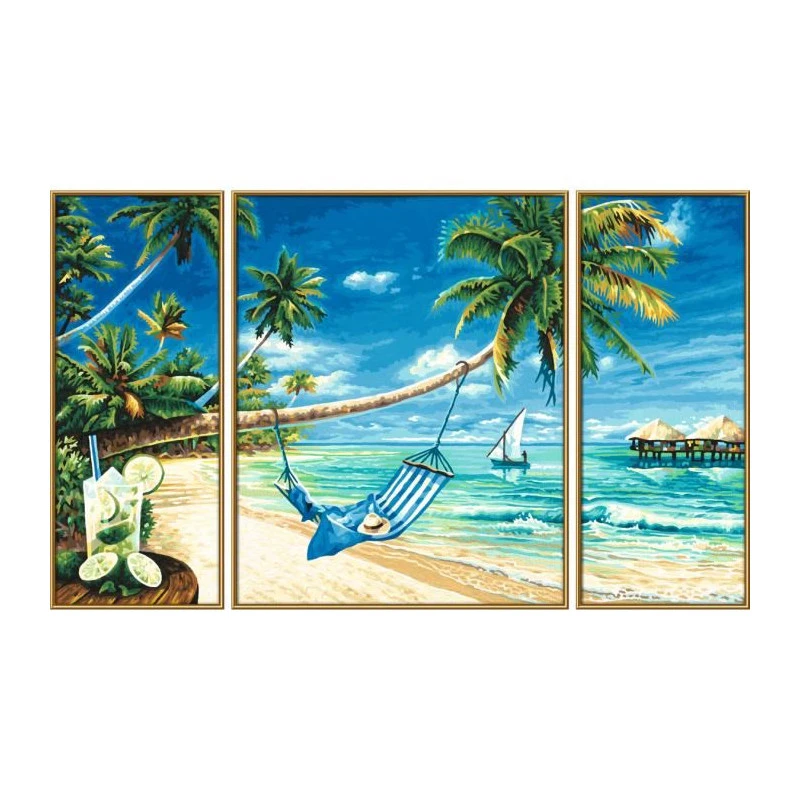 Zuidzeedromen - Schipper Drieluik 50 X 80 Cm